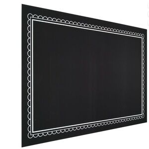 Construction Paper Thin Chalkboard Sign with White Border